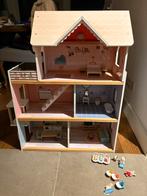 Poppenhuis met Sylvanian Familie, Ophalen, Gebruikt, Poppenhuis