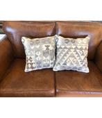 2x Traditionele Kelim Kussens 45x45 cm met Vulling, Huis en Inrichting, Woonaccessoires | Kussens, Ophalen of Verzenden, Zo goed als nieuw