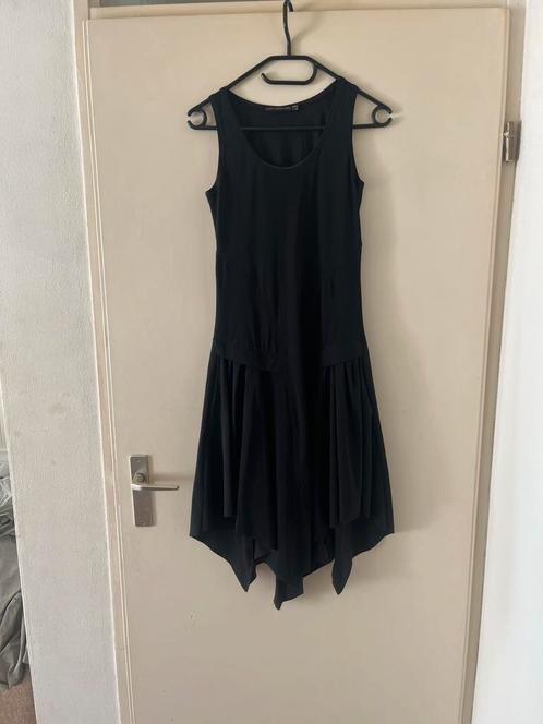 Marithé François Girbaud, Kleding | Dames, Jurken, Gedragen, Maat 36 (S), Zwart, Onder de knie, Ophalen of Verzenden