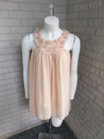 Blouse met bloemen maat S, Kleding | Dames, Blouses en Tunieken, Ophalen of Verzenden, Zo goed als nieuw, Maat 38/40 (M), Beige