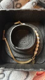 Buddha to buddha armband goud met parels, Ophalen of Verzenden, Zo goed als nieuw, Goud