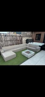 Compleet tuinset met lounge en bar tafel ,ligbedden., Ophalen of Verzenden, Zo goed als nieuw, Bank