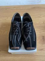 Gabor zwarte suede veterschoen mt 37.5, Zwart, Gabor, Ophalen of Verzenden, Sneakers of Gympen