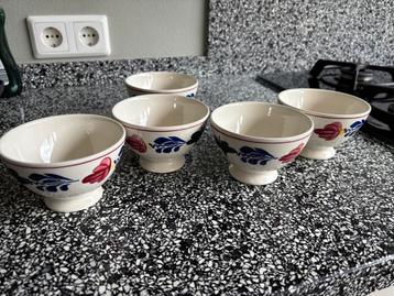 Boerenbont kommetjes - 5 stuks beschikbaar voor biedingen