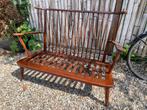 Houten bankje, Huis en Inrichting, Ophalen, Gebruikt, 100 tot 125 cm, Rechthoekig