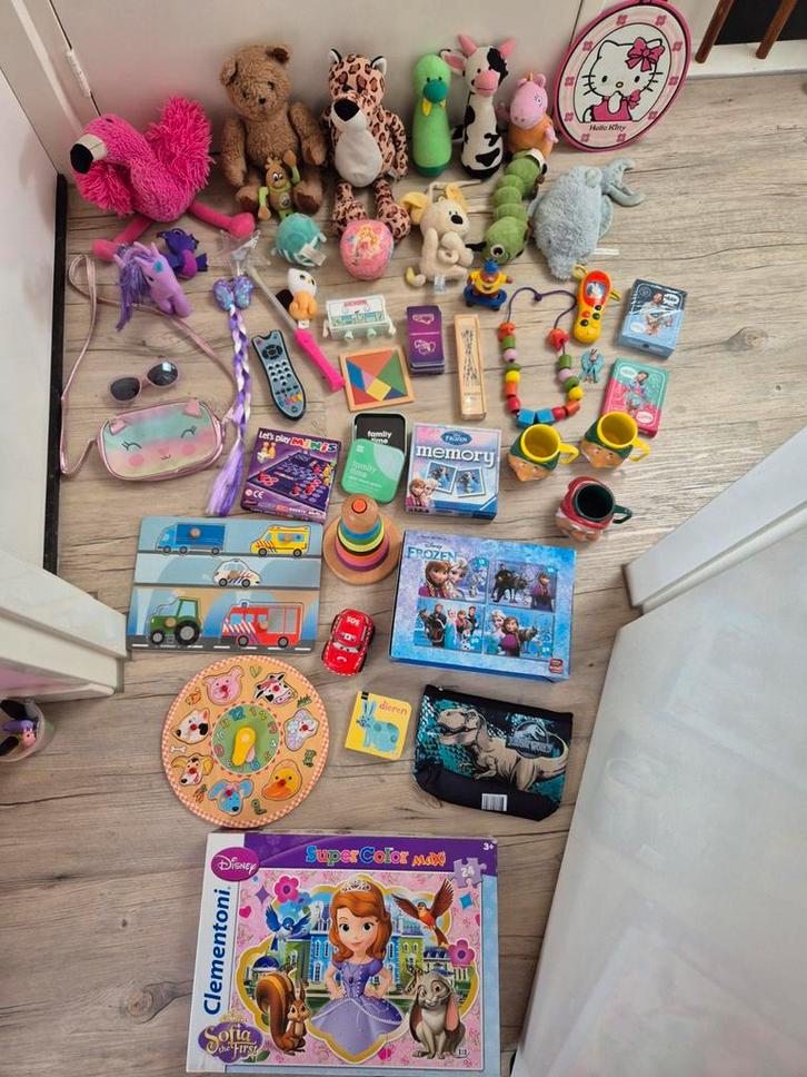 Groot Speelgoedpakket: Puzzels, Spelletjes, Skippybal,Boeken, Kinderen en Baby's, Speelgoed | Kinderpuzzels, Gebruikt, 2 tot 4 jaar