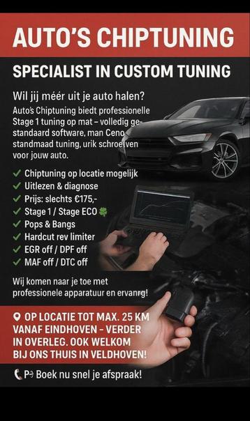Chiptuning op Maat - Specialist in Custom Tuning beschikbaar voor biedingen