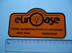 sticker Euroase vakantiepark retro hotel camping nl, Verzamelen, Stickers, Verzenden