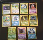 Pokémon Kaarten - Set van 11 Vintage Kaarten Base set unlimi, Ophalen of Verzenden, Gebruikt, Losse kaart