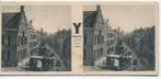 Stereoscoop plaatje Utrecht Kromme N Gracht, Verzamelen, Ophalen of Verzenden, 1920 tot 1940, Ongelopen, Utrecht