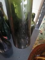 8 GROTE OUDE BELGISCHE BIER FLESSEN 30 CM HOOGTE +Gegraveerd, Ophalen of Verzenden