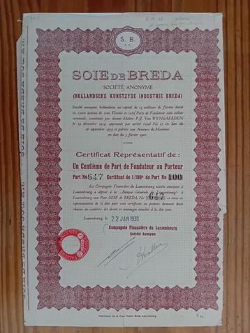 Hollandsche Kunstzijde Industrie Breda - ENKA - 1930 beschikbaar voor biedingen