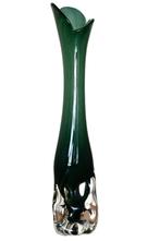 Vaas Murano, Ophalen of Verzenden, Minder dan 50 cm, Groen, Glas
