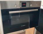 Bosch combi magnetron / oven met draaiplateau, Zo goed als nieuw, Oven met grill, Inbouw, Draaiplateau