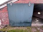Schuifdeur 244 breed x 236 hoog, Ophalen, Gebruikt, Minder dan 3 meter, 2 meter of meer