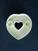 kaarsenstandaard wit model hart voor 2 kaarsen steen nieuw, Huis en Inrichting, Woonaccessoires | Kandelaars en Kaarsen, Ophalen