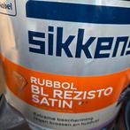 Sikkens rubbol bl rezisto satin ral 9010( wit), Doe-het-zelf en Verbouw, Verf, Beits en Lak, 5 tot 10 liter, Wit, Nieuw, Ophalen of Verzenden