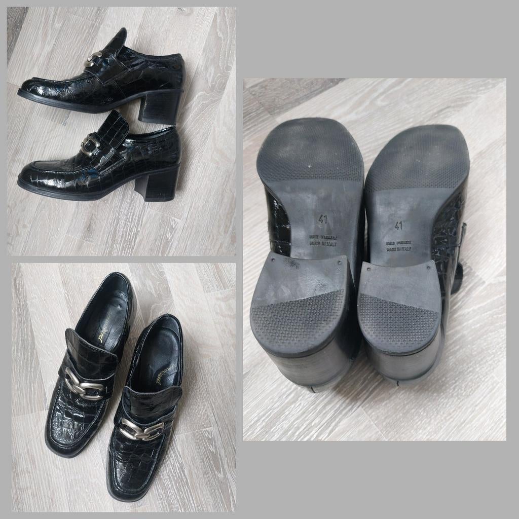 Lak schoenen maat 41, Ophalen of Verzenden, Zwart