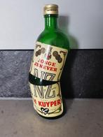 Groene geknikte jeneverfles van " De Kuyper " 0.70 liter., Ophalen of Verzenden