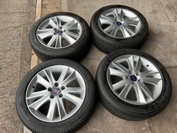 Saab ALU71 Sportvelgen met Winterbanden. Vrij van schade! beschikbaar voor biedingen