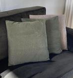2 velvet groene kussentjes, Verzenden