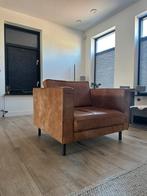 Fauteuil cognac bruin, Huis en Inrichting, Fauteuils, Ophalen of Verzenden, Gebruikt, 75 tot 100 cm