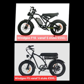 5 Fatbikes Windgoo F5 F18 beschikbaar voor biedingen