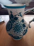 delfst blauwe kan/vaas ongeglazuurd., Ophalen
