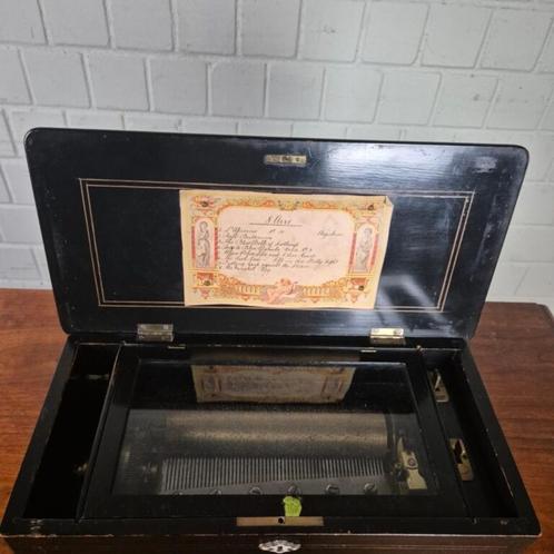 26190 Speeldoos Walsenspeeldoos 1890 Noten, Antiek en Kunst, Curiosa en Brocante, Ophalen