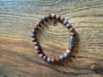 Rebel & Rose armbandje in steen kleuren in maat S, Bruin, Ophalen of Verzenden, Zo goed als nieuw, Elastiek