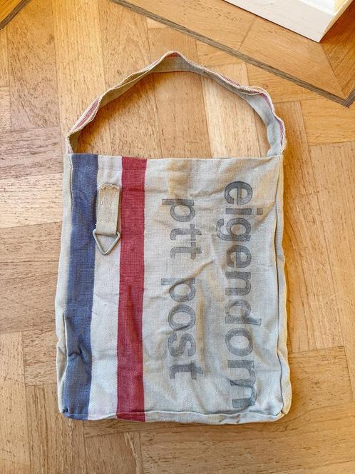 Tas PTT post oude postzak handgemaakt, Sieraden, Tassen en Uiterlijk, Tassen | Schoudertassen, Nieuw, Overige merken, Beige, Ophalen of Verzenden