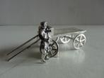 Miniatuur zilver EK4 wagenmaker zilveren miniaturen, Zilver, Verzenden