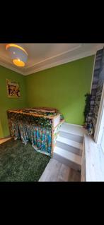 Ikea kura bed gordijn en/of vindum groen kleed, Ophalen, Kleed of Kussen