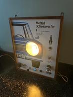 Fraaie showkast auto verlichting. Duitstalig reclamebord., Ophalen of Verzenden, Gebruikt, Gebruiksvoorwerp
