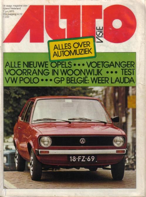 Autovisie 12 1975 : VW Polo - Lancia Montecarlo - Beta HPE, Boeken, Auto's | Folders en Tijdschriften, Gelezen, Algemeen, Ophalen of Verzenden
