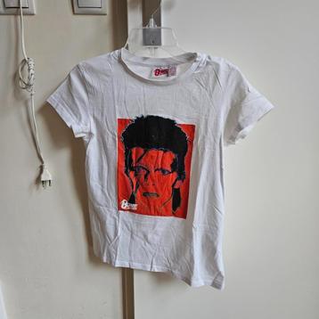 XXS David Bowie wit dameshirt korte mouw beschikbaar voor biedingen