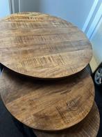 Industriële set van 3 ronde tafels, Huis en Inrichting, Minder dan 50 cm, Gebruikt, Rond, Ophalen of Verzenden