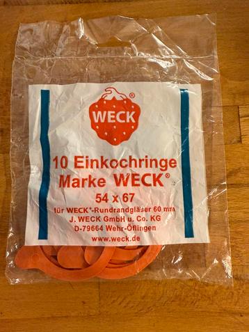 10st WECK Inmaakringen Ø 60 mm beschikbaar voor biedingen