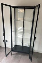 Ikea MILSBO Vitrinekast, antraciet, 73x175 cm, Huis en Inrichting, Kasten | Vitrinekasten, Ophalen, 50 tot 100 cm, Zo goed als nieuw