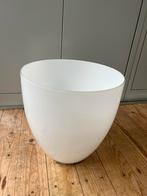 Witte Intratuin plantenpot, Wit, Ophalen of Verzenden, Minder dan 50 cm, Glas