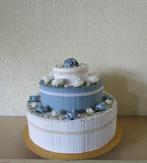 surprise / cadeauverpakking taart blauw voor bruiloft enz., Ophalen of Verzenden, Nieuw, Overige typen, Geboorte of Huwelijk