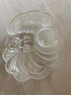 Grote, mooie diepe kerstman schaal uit glas 40 lang, Ophalen, Nieuw