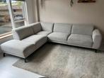 Mooie hoekbank, lichtgrijs 5-zits, Ophalen, Gebruikt, Stof