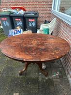 Antieke Tafel in Heiloo, Ophalen of Verzenden, Gebruikt, Rond, Hout
