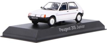Peugeot 205 Junior 1988 Wit Model 1/43 Norev 471725 beschikbaar voor biedingen
