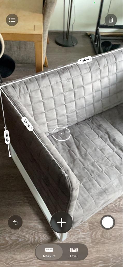 Mooie 2/3 persoons bank - compacte afmetingen, Huis en Inrichting, Banken | Sofa's en Chaises Longues, Zo goed als nieuw, Tweepersoons