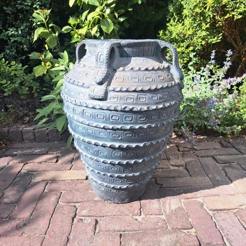 Amphora vaas, terracotta,  vintage, 51 cm, Huis en Inrichting, Woonaccessoires | Vazen, Gebruikt, Overige kleuren, 50 tot 75 cm