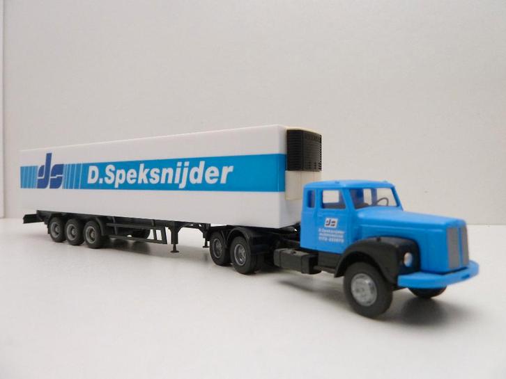 Scania Vabis  '' Speksnijder ''  Herpa  '', Hobby en Vrije tijd, Modelauto's | 1:87, Zo goed als nieuw, Bus of Vrachtwagen, Herpa