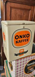 Onko koffie winkel blik 31,5 x 25 x 19 jaren 40-50, Ophalen of Verzenden, Gebruikt, Reclamebord