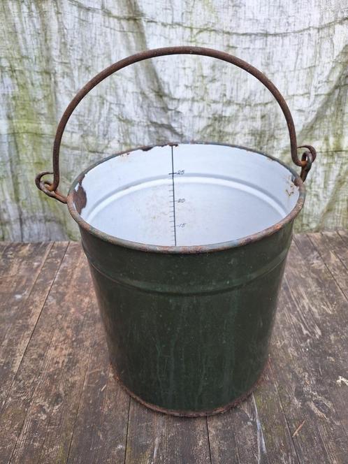 Vintage 25 liter emmer van Bakkerij, Antiek en Kunst, Curiosa en Brocante, Ophalen of Verzenden